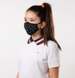 Black and White Stars Theme Kids Mask - Antibacterial Antimicrobial Fabric (Silver Ion)