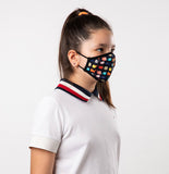 Multicolor Cats Theme Kids Mask - Antibacterial Antimicrobial Fabric (Silver Ion)