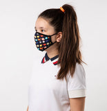 Multicolor Cats Theme Kids Mask - Antibacterial Antimicrobial Fabric (Silver Ion)