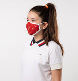 Red and White Navy Theme Kids Mask - Antibacterial Antimicrobial Fabric (Silver Ion)