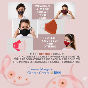 October is Breast Cancer Awareness Month and Proteq Donates $5 per mask sold
