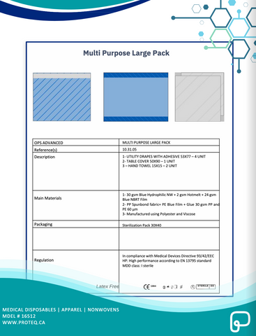 Multi Purpose Large General Procedure Drape Pack