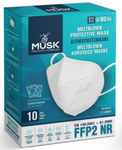 MUSK FFP2 [N95] Protective Respirator Mask | Adults | Pack of 10